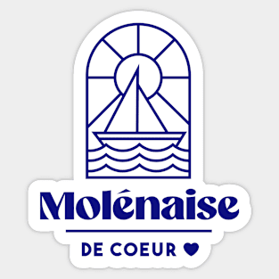 Molénaise de coeur - Brittany Morbihan 56 BZH Sea Sticker